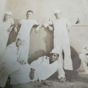 Vintage Military Real Photo Postcard Navy Sailors RPPC